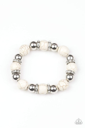 Ruling Class Radiance - White - Paparazzi Bracelet
