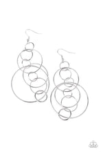 Load image into Gallery viewer, Running Circles Around You - Silver - Paparazzi Earrings