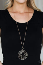 Load image into Gallery viewer, Running Circles In My Mind - Rose Gold Necklace