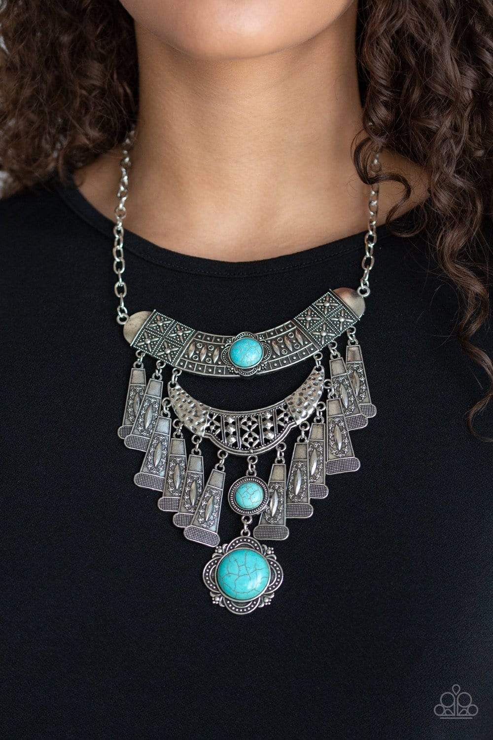 Sahara Royal - Blue - Paparazzi Necklace