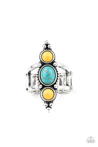 Sahara Sage - Yellow - Paparazzi Ring
