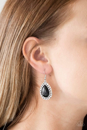 Sahara Serenity - Black Earrings