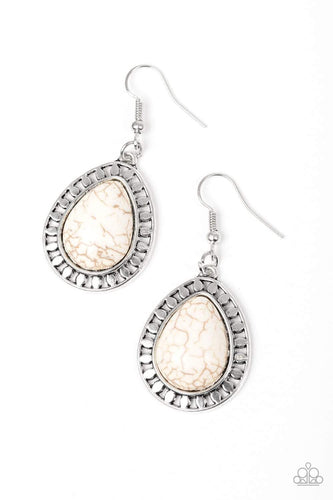Sahara Serenity - White Earrings