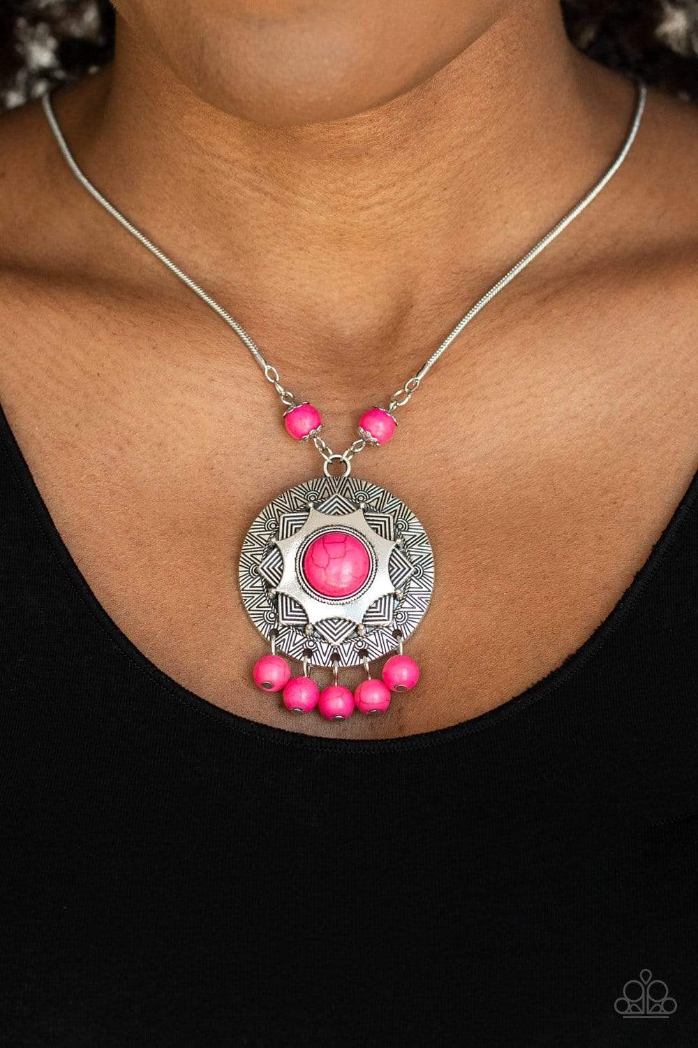 Santa Fe Garden - Pink Necklace