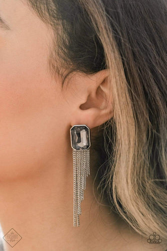 Save for a REIGNy Day - Silver- Paparazzi Earrings
