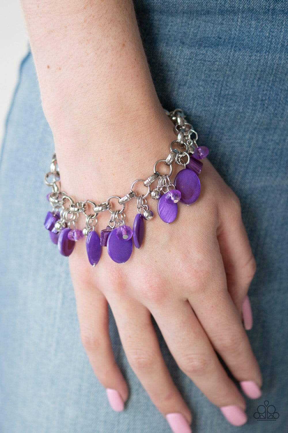 Seashore Sailing - Purple - Paparazzi Bracelet