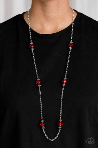 Season of Sparkle - Red - Paparazzi Necklace