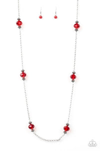 Season of Sparkle - Red - Paparazzi Necklace