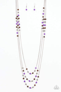 Seasonal Sensation - Purple Necklace