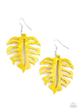 Load image into Gallery viewer, Shake Your PALMS PALMS - Yellow - Paparazzi Earrings