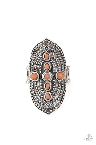 Shield in Place - Brown - Paparazzi Jewelry