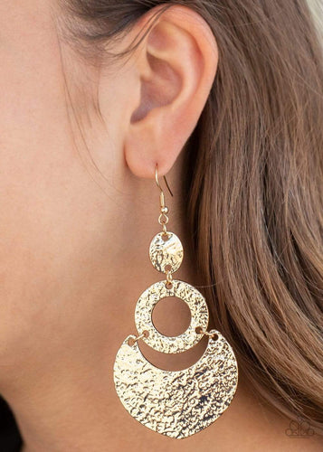 Shimmer Suite - Gold - Paparazzi Earrings
