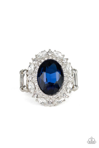 Show Glam - Blue - Paparazzi Ring