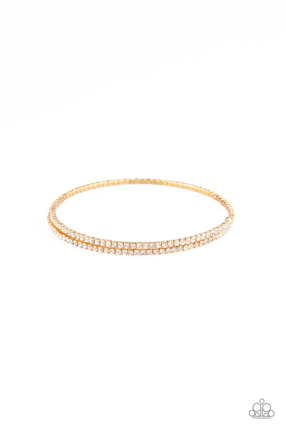 Sleek Sparkle - Gold - Paparazzi Bracelet
