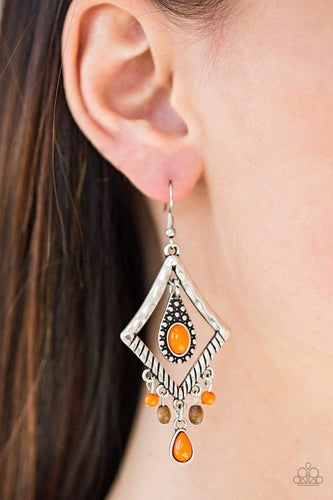 Southern Sunsets - Orange Earrings