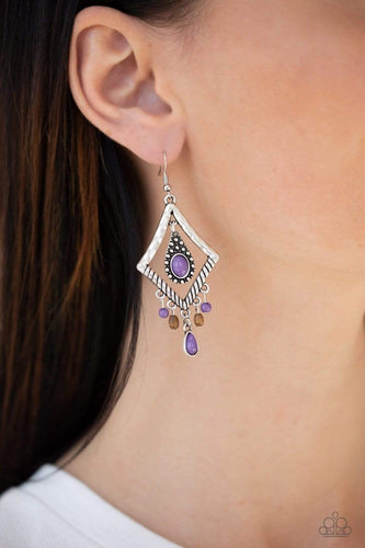 Southern Sunsets - Purple Earrings