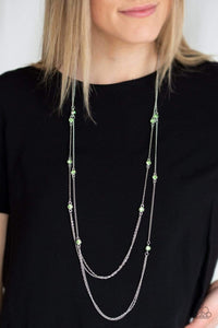 Sparkle Of The Day - Green - Paparazzi Necklace