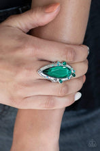 Load image into Gallery viewer, Sparkle Smitten - Green - Paparazzi Ring