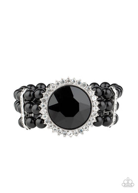 Speechless Sparkle - Black - Paparazzi Bracelet