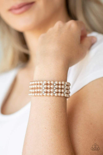 Stacked To The Top - Brown - Pararrazi Bracelet