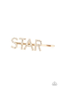 Star In Your Own Show - Gold - Paparazzi Hair Accessories