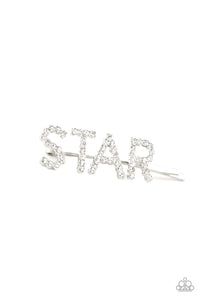 Star In Your Own Show - White - Paparazzi Hair Accessories