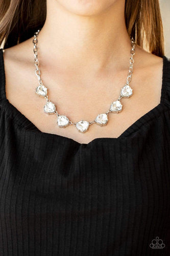 Star Quality Sparkle - White - Paparazzi Necklace