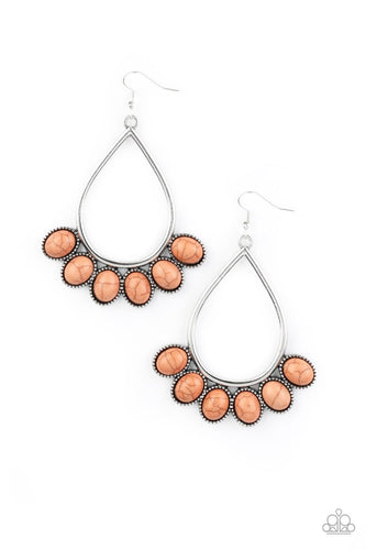Stone Sky - Brown Earrings