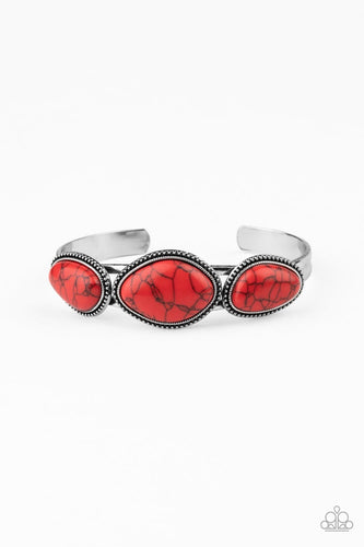 Stone Solace - Red - Paparazzi Bracelet