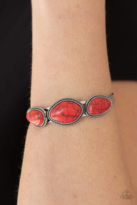 Stone Solace - Red - Paparazzi Bracelet