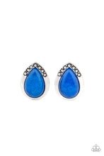Load image into Gallery viewer, Stone Spectacular - Blue - Paparazzi Earrings