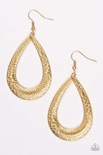 Load image into Gallery viewer, Straight Up Shimmer - Gold Earrings