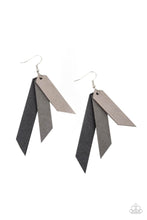 Load image into Gallery viewer, Suede Shade - Silver - Paparazzi Earrings