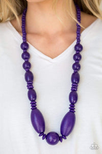 Summer Breezin - Purple - Paparazzi Necklace