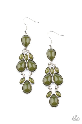 Superstar Social - Green - Paparazzi Earrings