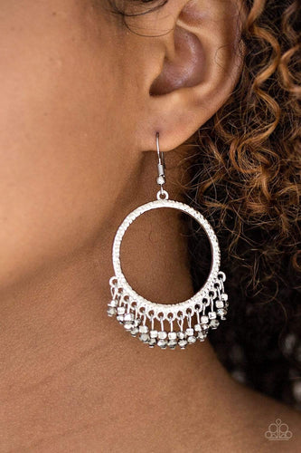 Tambourine Tango - Silver Earrings