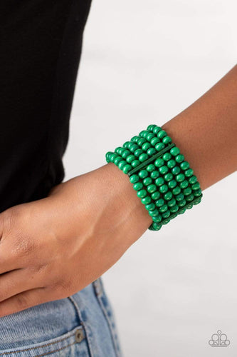 Tanning in Tanzania - Green - Paparazzi Braacelet