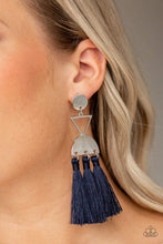 Load image into Gallery viewer, Tassel Trippin - Blue Earrings