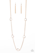 Load image into Gallery viewer, Teardrop Timelessness - Rose Gold - Paparazzi Necklace