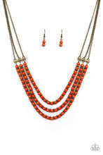 Load image into Gallery viewer, Terra Trails - Orange - Paparazzi Necklace
