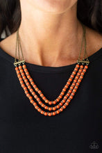 Load image into Gallery viewer, Terra Trails - Orange - Paparazzi Necklace