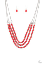 Load image into Gallery viewer, Terra Trails - Red - Paparazzi Necklace