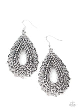 Load image into Gallery viewer, Texture Garden - Silver - Paparazzi Earrings