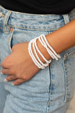 Load image into Gallery viewer, Thank Me LAYER - White - Paparazzi Bracelet