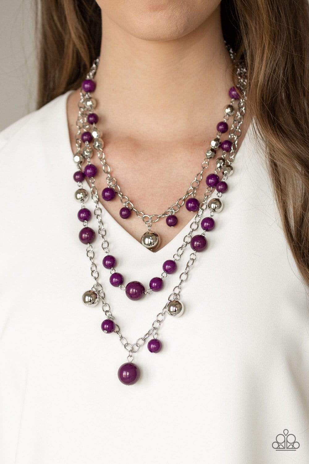 The Partygoer - Purple Necklace