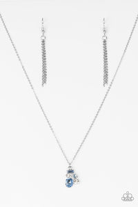 Time To Be Timeless - Blue - Paparazzi Necklace