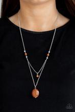 Load image into Gallery viewer, Time to Hit the ROAM - Orange - Paparazzi Necklace