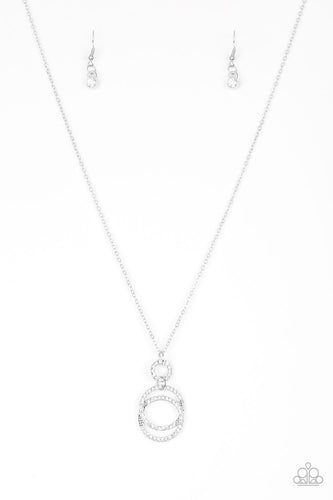 Timeless Trio - White - Paparazzi Necklace