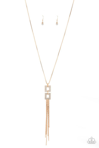 Times Square Stunner - Gold - Paparazzi Necklace