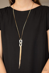 Times Square Stunner - Gold - Paparazzi Necklace